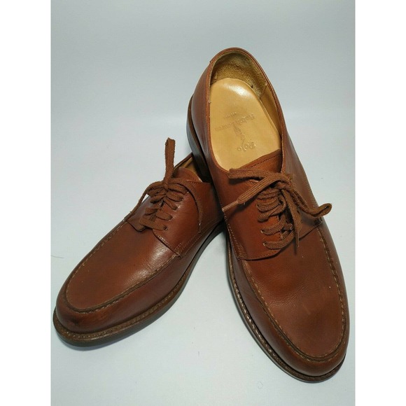 Polo Ralph Lauren Other - Polo By Ralph Lauren Brown Leather Oxford Men's Shoe Size 11.5D M Made in Mexico